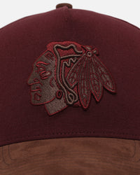 47 Brand Chicago Blackhawks 'Cherry Pie' Offside DT Snapback Dark Maroon