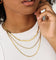 Raising Hell Women's Snake and Figaro Chain Set Gold