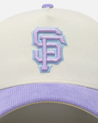 New Era San Francisco Giants 'Easter Corduroy' 9FORTY A-Frame Snapback White/Lilac