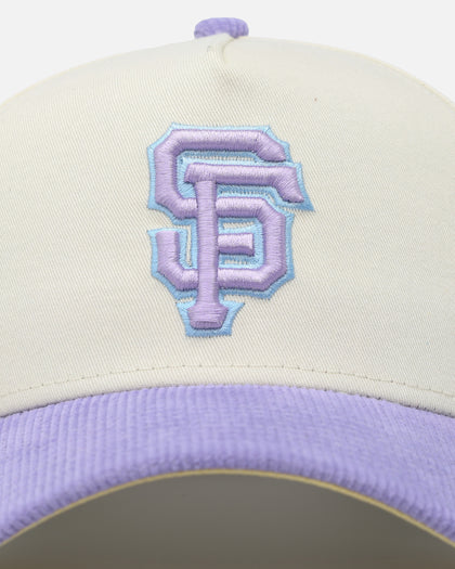 New Era San Francisco Giants 'Easter Corduroy' 9FORTY A-Frame Snapback White/Lilac