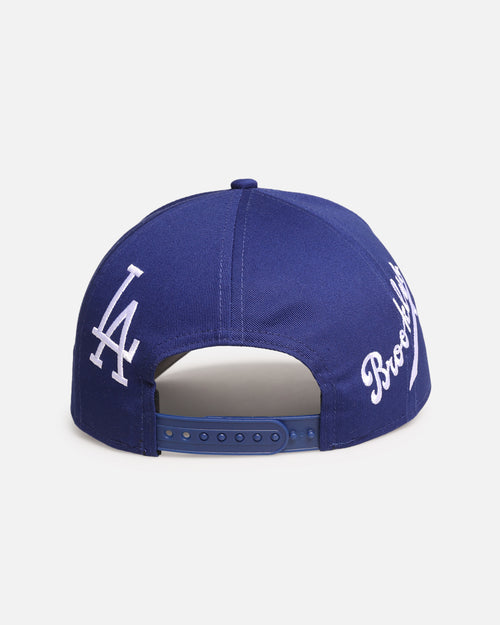 New Era Los Angeles Dodgers 'MLB All Over Logos' 9FORTY A-Frame Snapback Official Team Colour