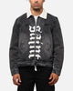Saint Morta Gothic Distressed Denim Jacket Black Shadow