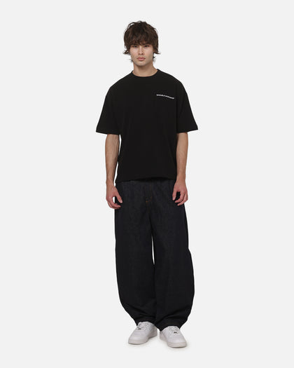 S Double Country Text Heavy Weight T-Shirt Black