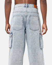 Saint Morta Cargo Jeans Light Blue
