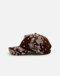 New Era Paisley 'Three Looms' 9TWENTY A-Frame Strapback Brown