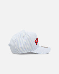 Mitchell & Ness Boston Red Sox 'Seersucker' Pro Pinch Snapback Blue/White
