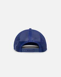 New Era Los Angeles Dodgers 'Puff Print' Pre-Curved Golfer Trucker Snapback Dark Royal
