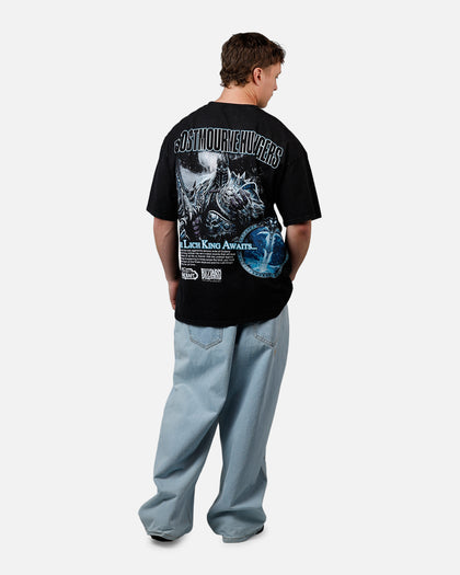 73Studio X World of Warcraft: Frostmourne Hungers T-Shirt Black Acidwash