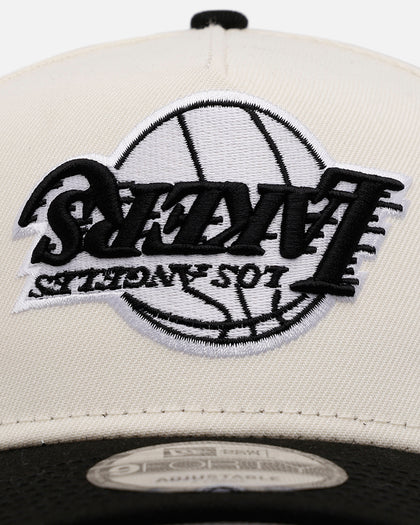 New Era Los Angeles Lakers 'Chrome Black Upside Down Logo' 9FORTY A-Frame Snapback Chrome/Black