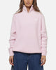 Adidas Women's Funnel Neck Quarter Zip Sweatshirt Pink