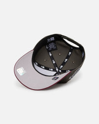 New Era Oakland Raiders 'Contrast Visor' Pre-Curved Golfer Snapback Moss/Maroon