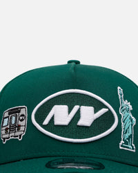 New Era New York Jets 'City Icons' 9FORTY A-Frame Snapback Green