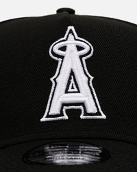 New Era Los Angeles Angels 'Black And White' 9FORTY A-Frame Snapback Black/White