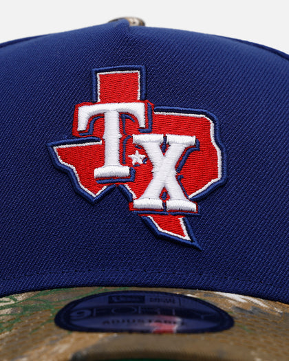 New Era Texas Rangers 'Realtree Visor' 9FORTY A-Frame Snapback Official Team Color