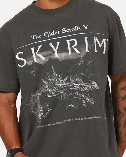 73Studio X The Elder Scrolls V: Skyrim Alduin Vintage T-Shirt Black Wash