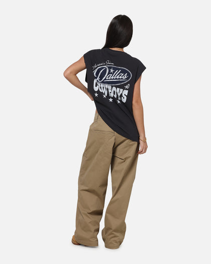 Mitchell & Ness Dallas Cowboys Americas Team Boxy Muscle T-Shirt Washed Black
