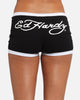 Ed Hardy Women's Logo Mini Shorts Black/White