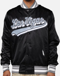 Pro Standard Las Vegas Raiders Rib Satin Jacket Black/Grey