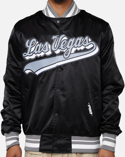 Pro Standard Las Vegas Raiders Rib Satin Jacket Black/Grey