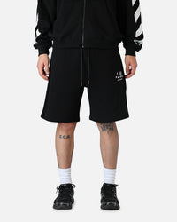 Off White Diag Sweat Shorts Black