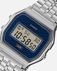 Casio A159WEVJ-2D Watch Silver/Blue