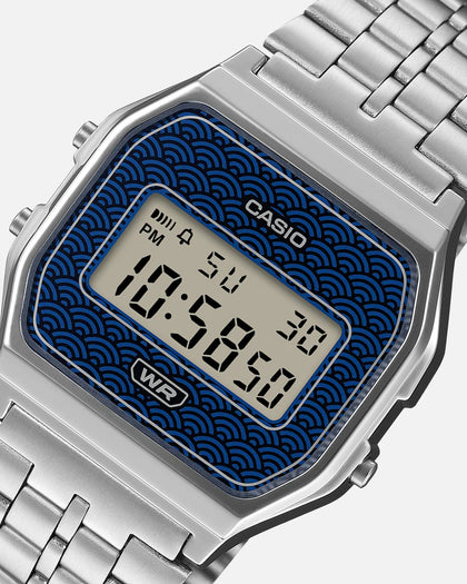 Casio A159WEVJ-2D Watch Silver/Blue