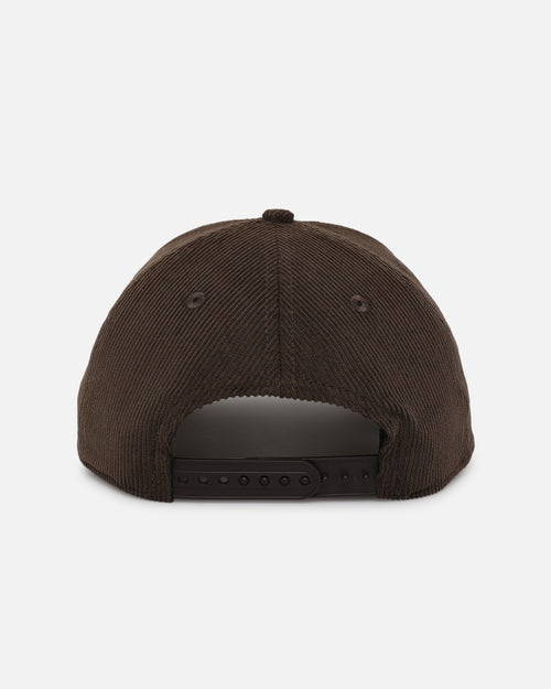 New Era Los Angeles Dodgers 'Upside Down LA Cord' 9FORTY A-Frame Corduroy Snapback Walnut