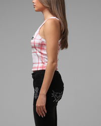 Loiter Women's Shibuya Tank Red Plaid