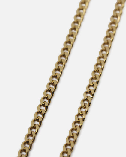 Guess Mainline 21" Lion 15 5mm Charm Necklace Gold