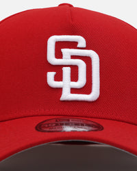 New Era San Diego Padres "Scarlet White" 39THIRTY A-Frame Stretch Fit Scarlet/White