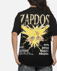 The Pokémon Collection By 73Studio Zapdos Legendary T-Shirt Black