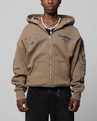 Loiter Solar Zip Hoodie Brown