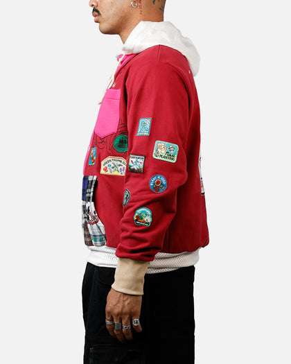ABC Patch Hoodie Rose