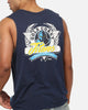 Bleacher Athletic Gold Coast Titans NRL Adult Muscle T-Shirt Navy