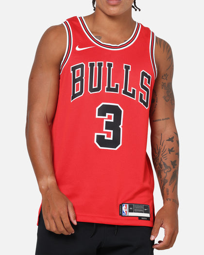 Nike Josh Giddey Chicago Bulls #3 Icon Edition Nike Dri-FIT NBA Swingman Jersey University Red