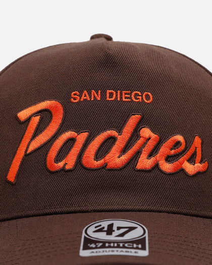 47 Brand San Diego Padres 'Vintage Script' 47 Hitch Snapback Brown