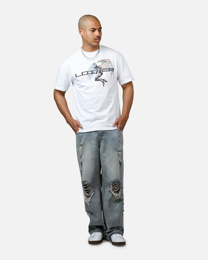 Loiter Chrome Deceiver Vintage T-Shirt White