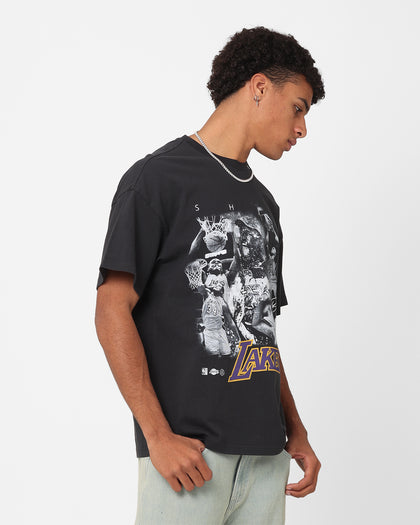 Mitchell & Ness Los Angeles Lakers Shaquille O'Neal Player Photo T-Shirt Faded Black