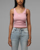 Loiter Women's Hybrid Scoop Neck Tank Dusty Pink