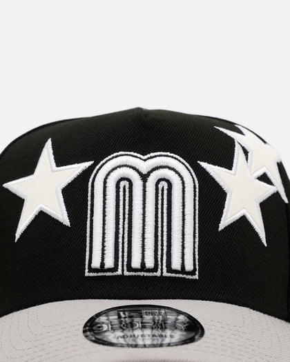 New Era Mexico National Baseball Team 'Stars' 9FORTY A-Frame Snapback Black/Grey
