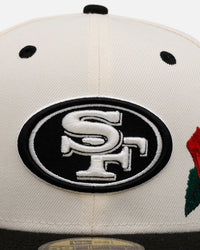 New Era San Francisco 49ers 'Chrome Black Roses' 59FIFTY Fitted Chrome/Black
