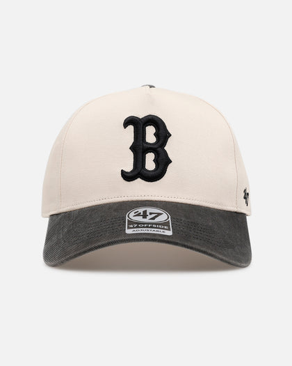 47 Brand Boston Red Sox 'Washed Black Visor' 47 Offside Snapback Natural