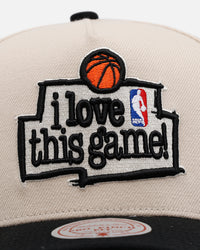 Mitchell & Ness Sacramento Kings 'I Love This Game' Pro Pinch Snapback Natural/Black