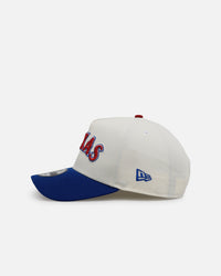 New Era Texas Rangers 'Chrome Metallic Wordmark' 9FORTY A-Frame Snapback Chrome