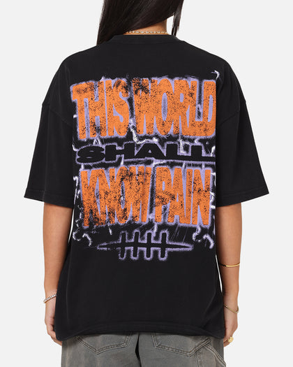 73Studio X Naruto Shippuden Paths Of Pain Vintage T-Shirt Black Acidwash