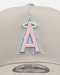 New Era Los Angeles Angels 'Pastel 2.0' 9FORTY A-Frame Snapback Stone
