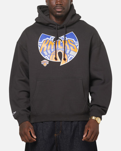 Mitchell & Ness New York Knicks X Wu Tang Logo Hoodie Faded Black