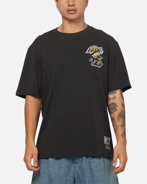 Mitchell & Ness Los Angeles Lakers Shaquille O'Neal Ripped Player T-Shirt Washed Black