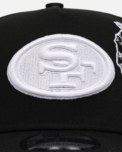 New Era San Francisco 49ers 'Ornate Rose' 9FORTY A-Frame Snapback Black/White