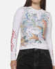 Ed Hardy Women's Koi Long Sleeve T-Shirt White